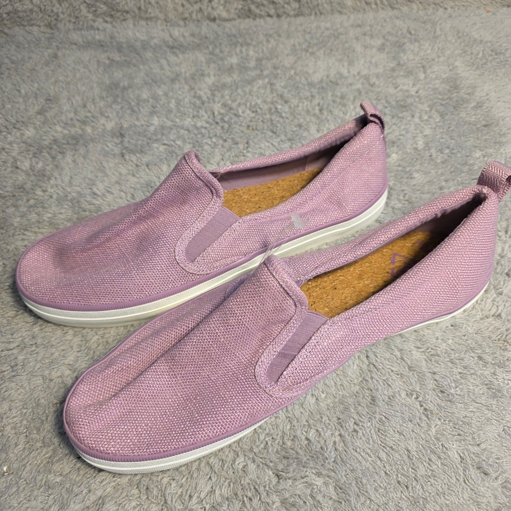Sperry Crest Vibe SeaCycled Slip On‎ Shoes Sneaker Purple Canvas Womens 11 NEW